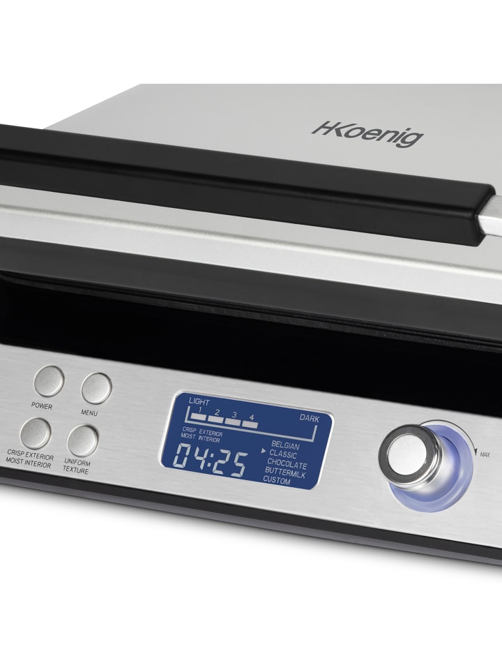 HKoenig Waffeleisen GFX800 Edelstahl und Schwarz günstig kaufen onesize