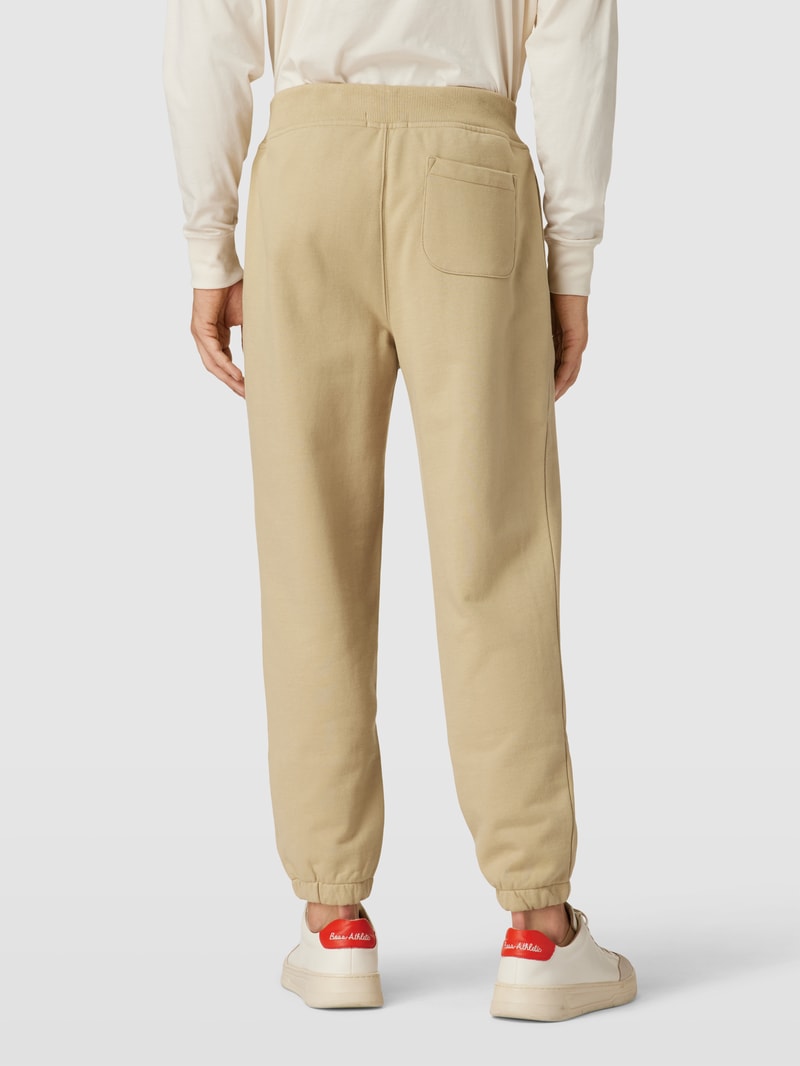 Sweatpants mit Label-Detail in khaki