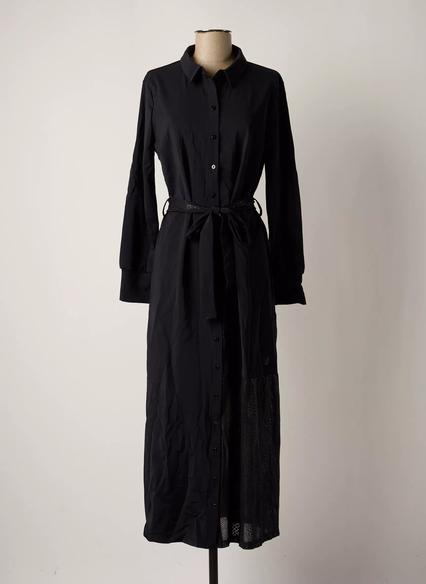 Hbt Robes Longues Femme couleur noir