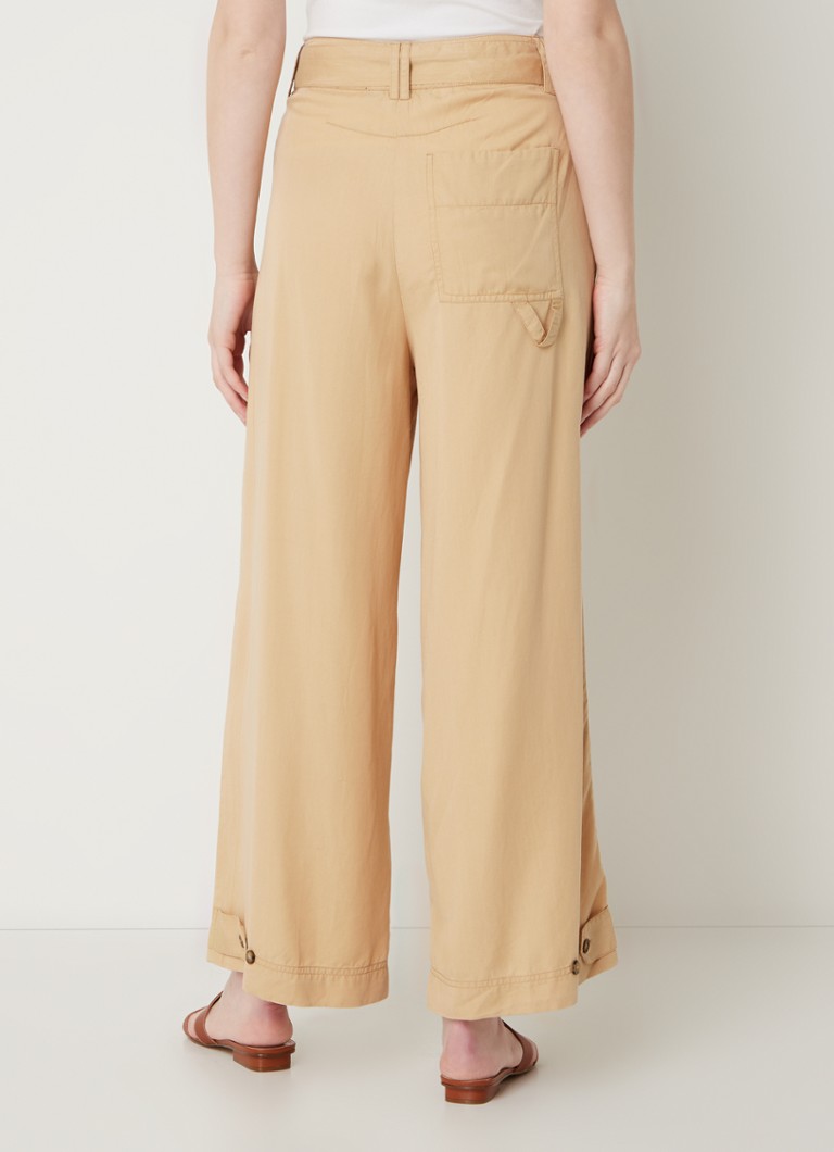 French Connection Elkie high waist wide fit trousers with belt