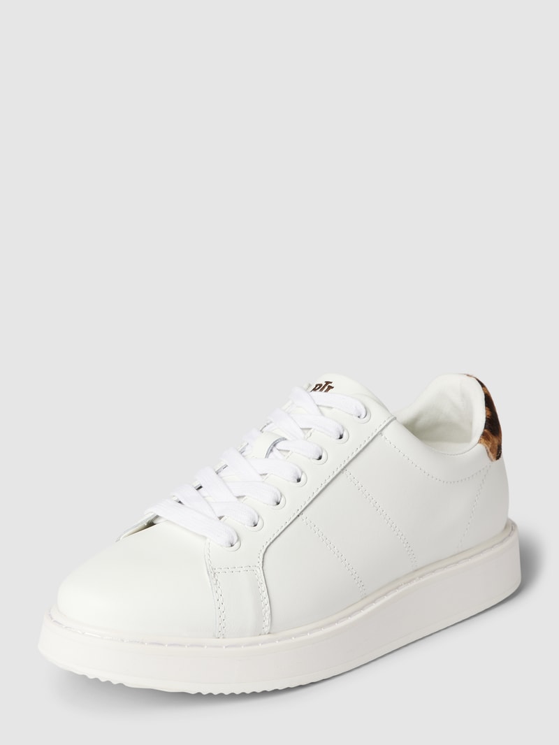 Sneaker mit Logo-Stitching Modell 'ANGELINE' in weiß