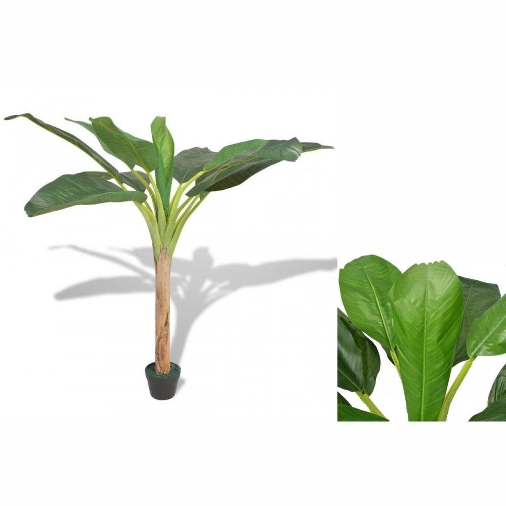 Künstliche Zimmerpflanze Künstlicher Bananenbaum mit Topf 150 cm Grün Pflanze realistisch echt, vidaXL, Höhe 0 cm