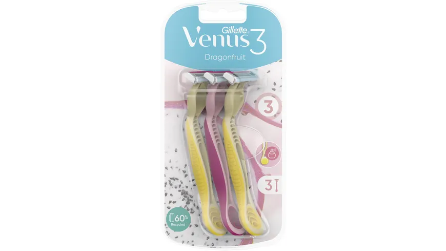Gillette Venus Rasierer 3 Dragonfruit