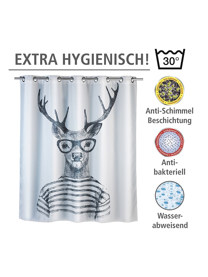 Wenko Anti-Schimmel-Duschvorhang 