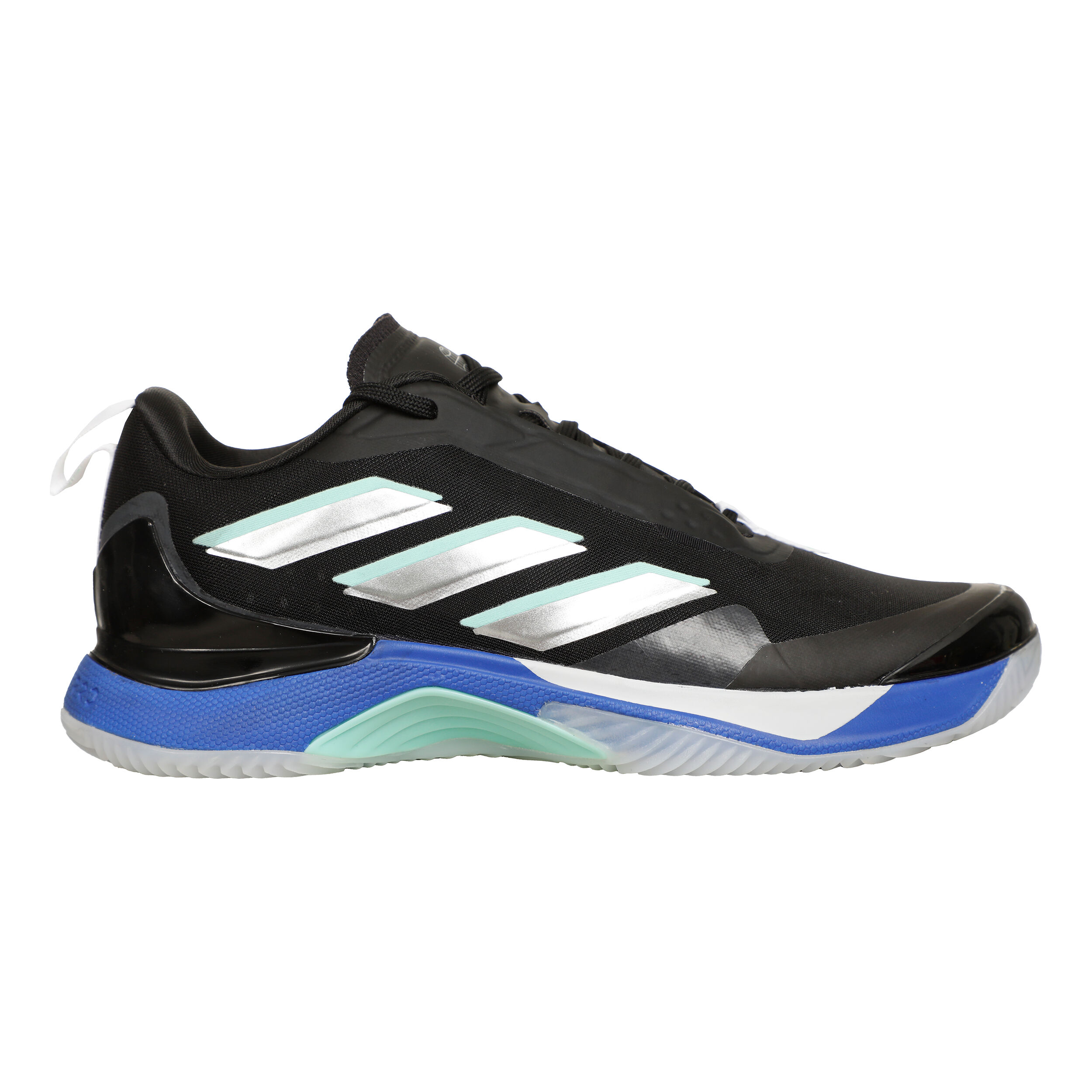 Avacourt Sandplatzschuh Damen - Schwarz, Silber