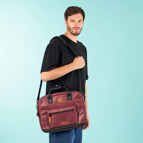 Perth raspberry laptop bag