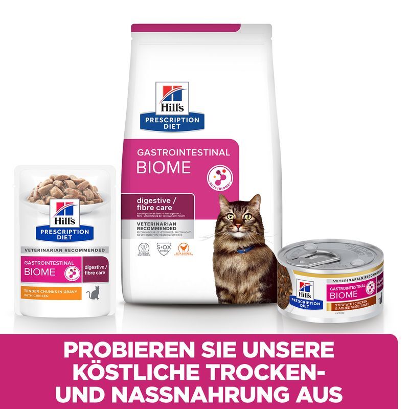 Hill's Nassfutter Hill's Prescription Diet Gastrointestinal Biome mit Huhn 12x85g