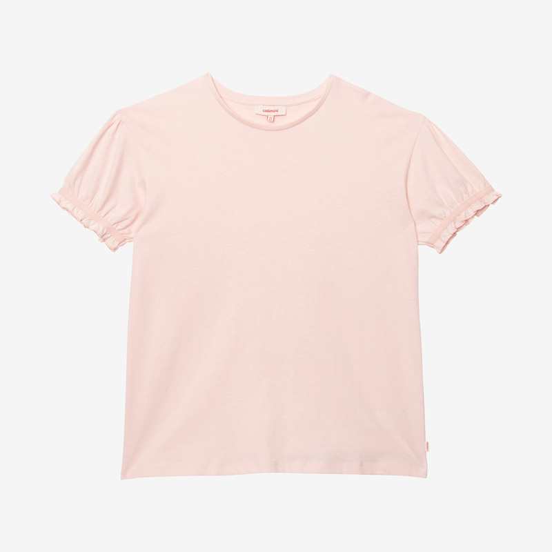 T-shirt fille manches ballon rose Catimini