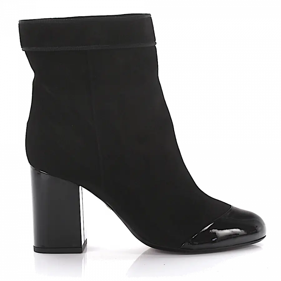 Lanvin - Stiefeletten SHFIB1 Veloursleder - schwarz