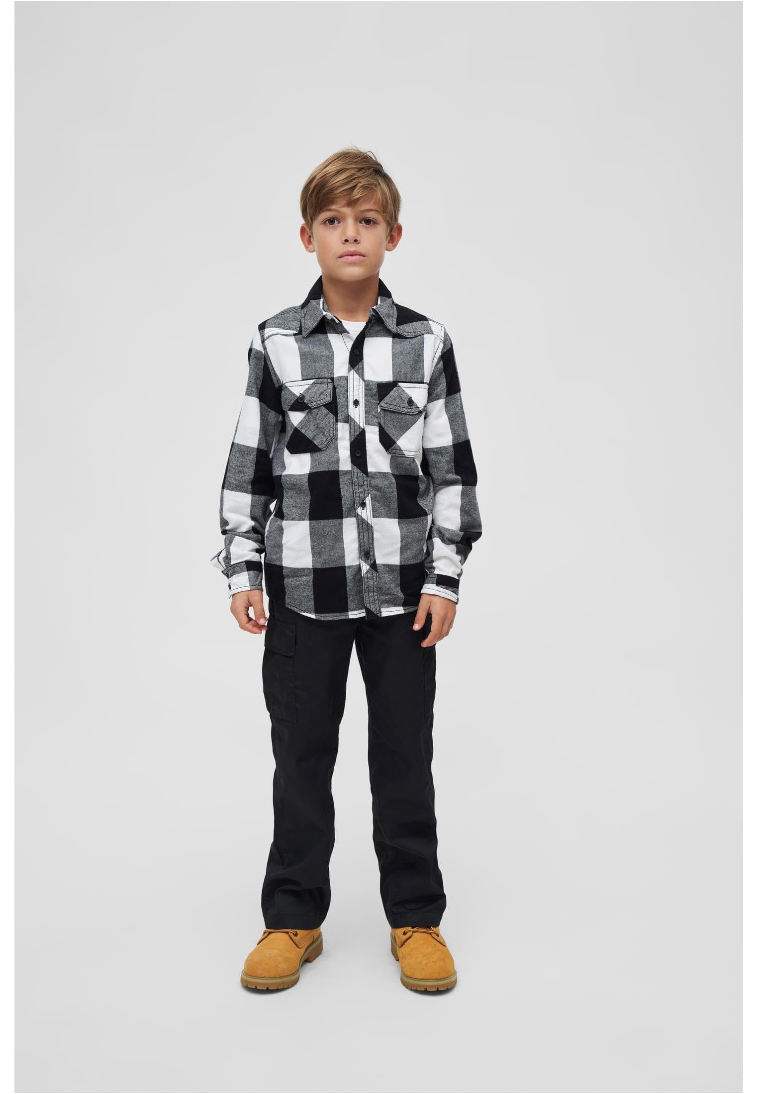 Brandit Langarmhemd Unisex Checkshirt Kids (1-tlg)