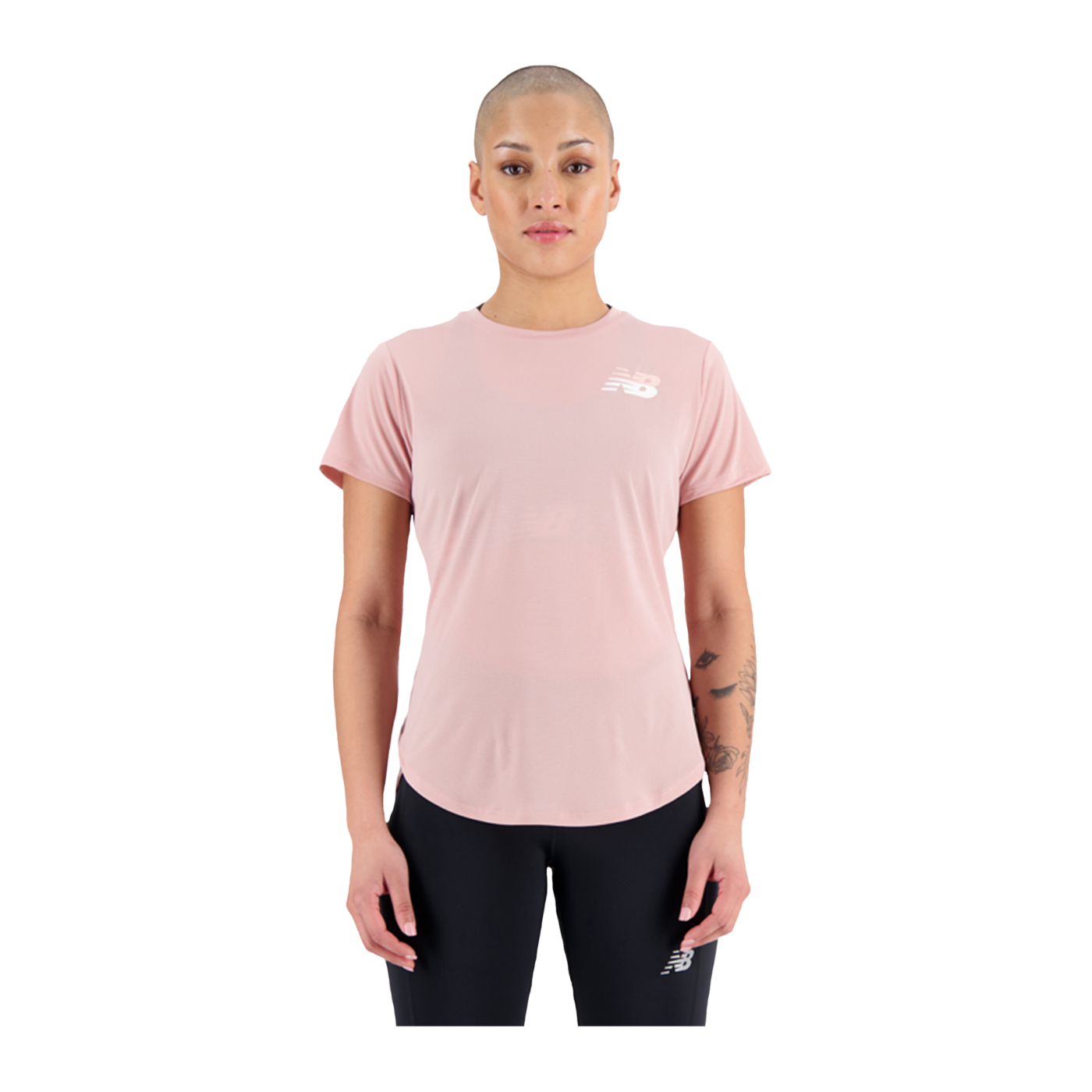 New Balance Grapic Accelerate T-Shirt Damen Pink