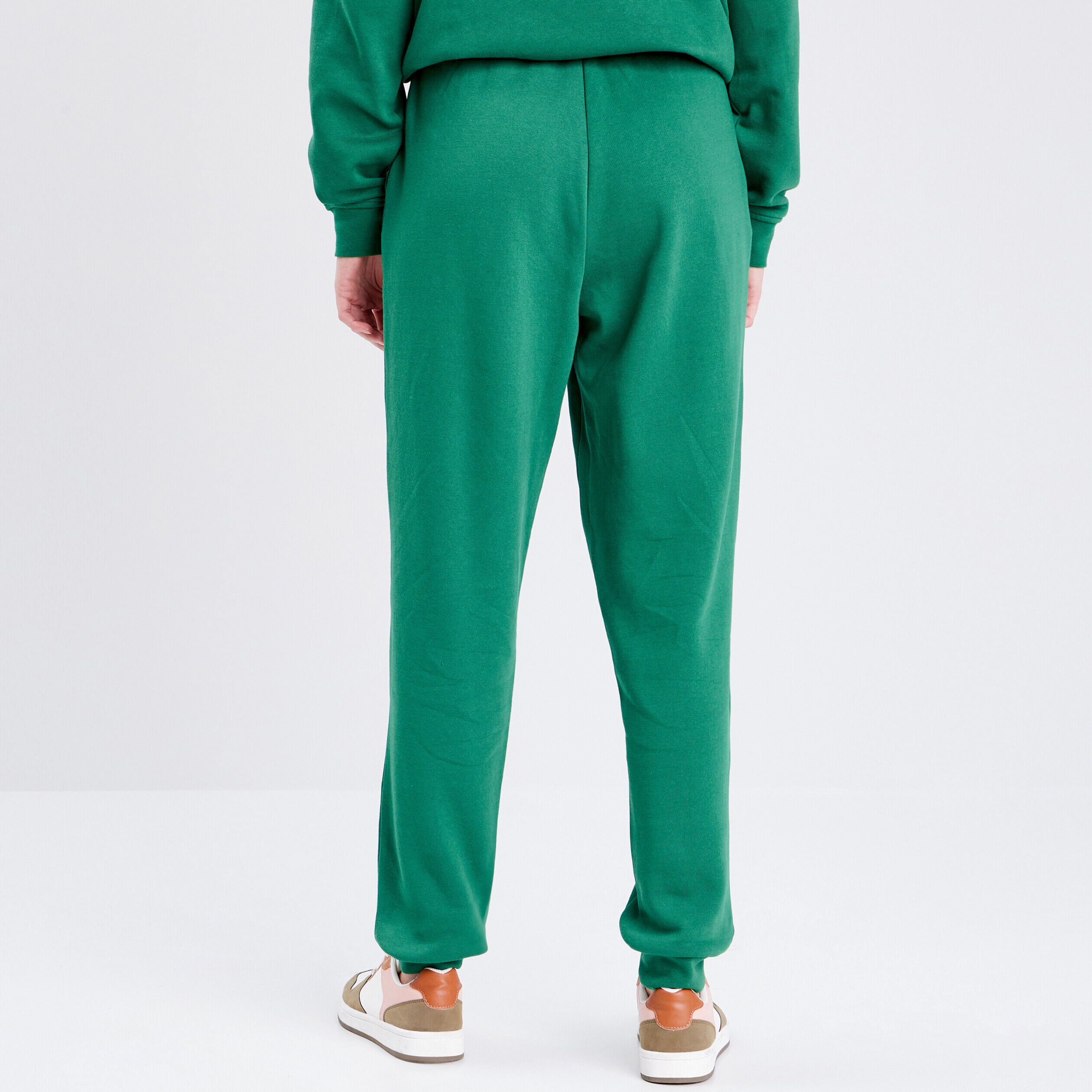 Pantalon casual chino vert femme | Cache Cache