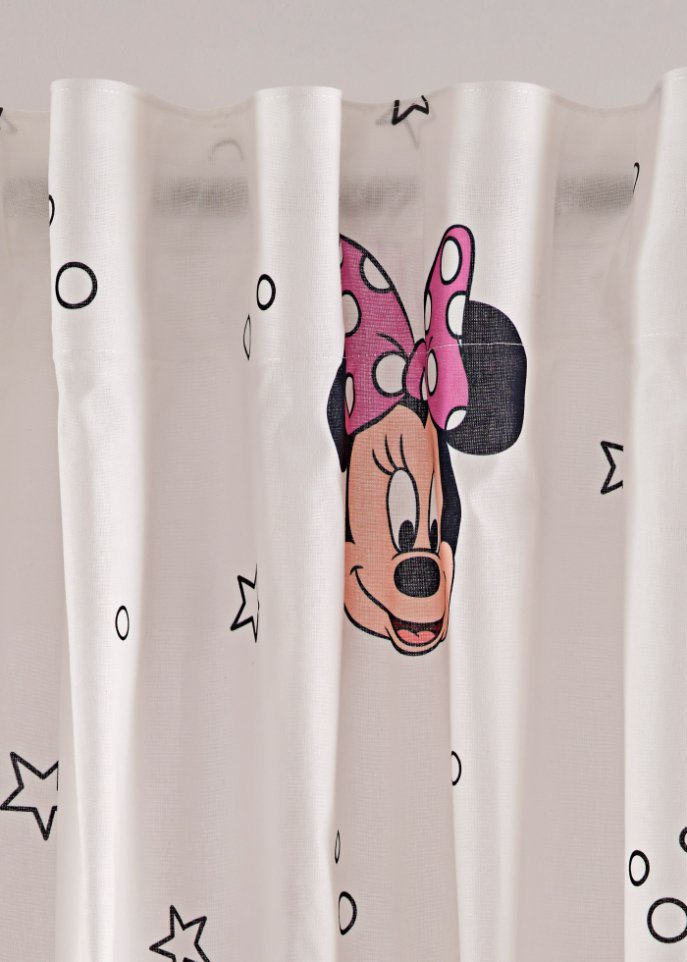 DS Minnie Mouse Bio-Baumwoll Vorhang (1er Pack)