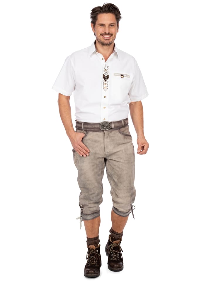 Gipfelstürmer Trachtenhemd 721034-1011 in weiß günstig kaufen