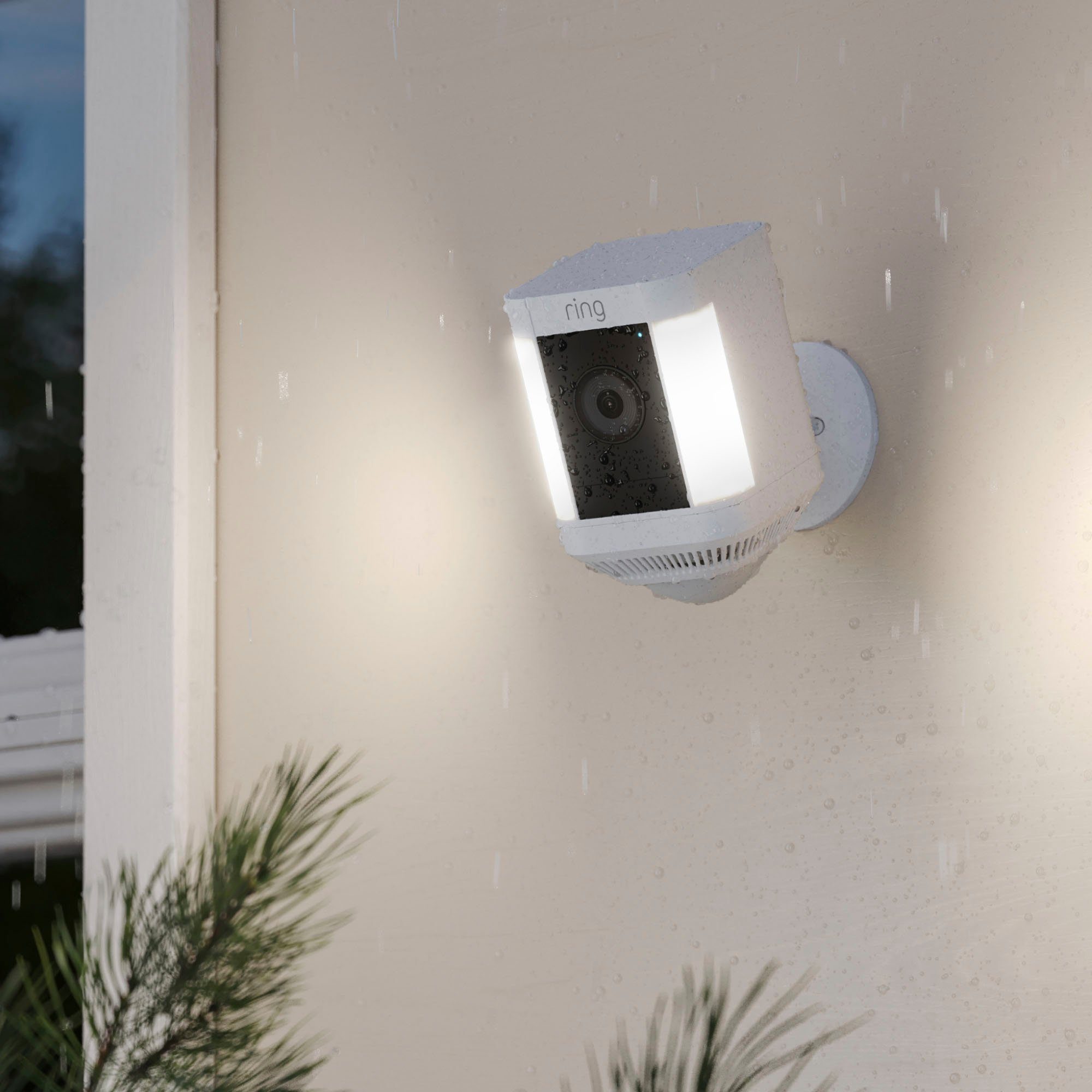Ring Spotlight Cam Plus, Battery - White Überwachungskamera (Außenbereich)