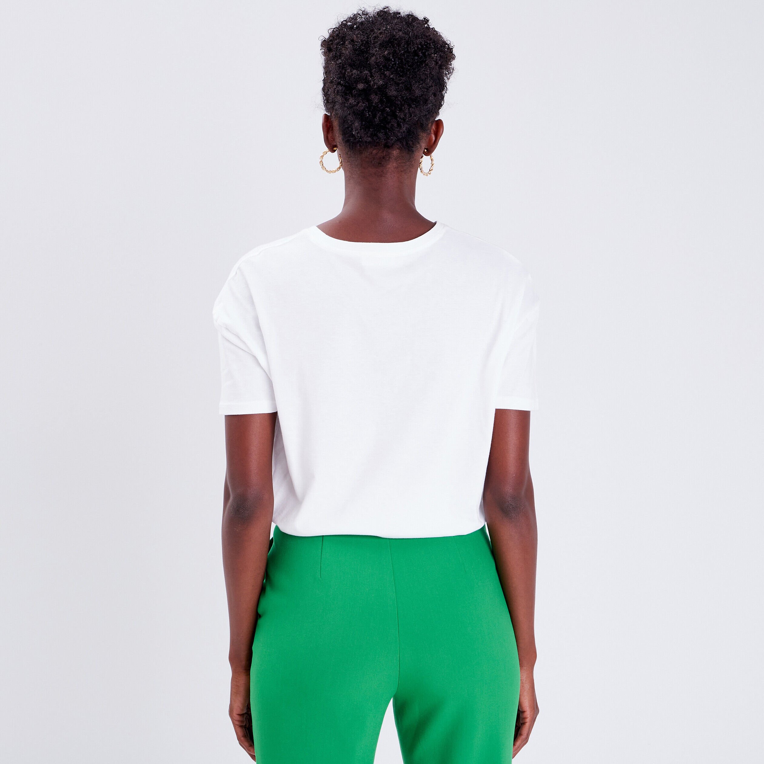 T-shirt manches courtes ecru femme | Cache Cache