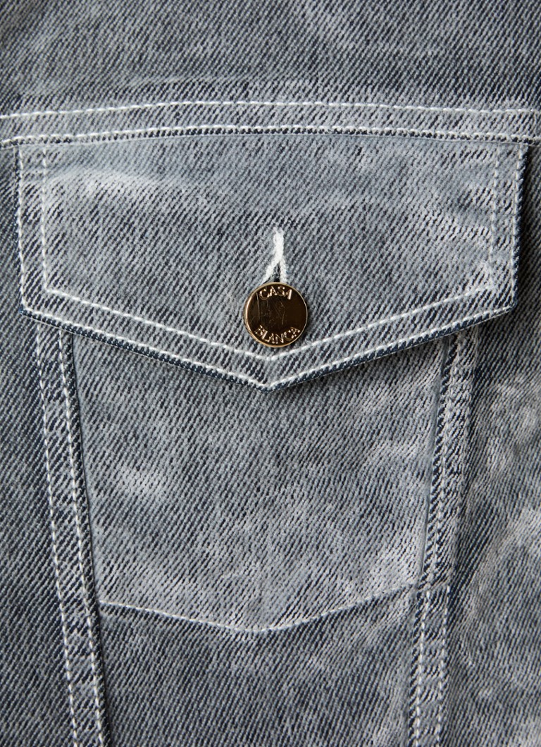 Sametová bunda Casablanca Peach s náprsními a bočními kapsami
