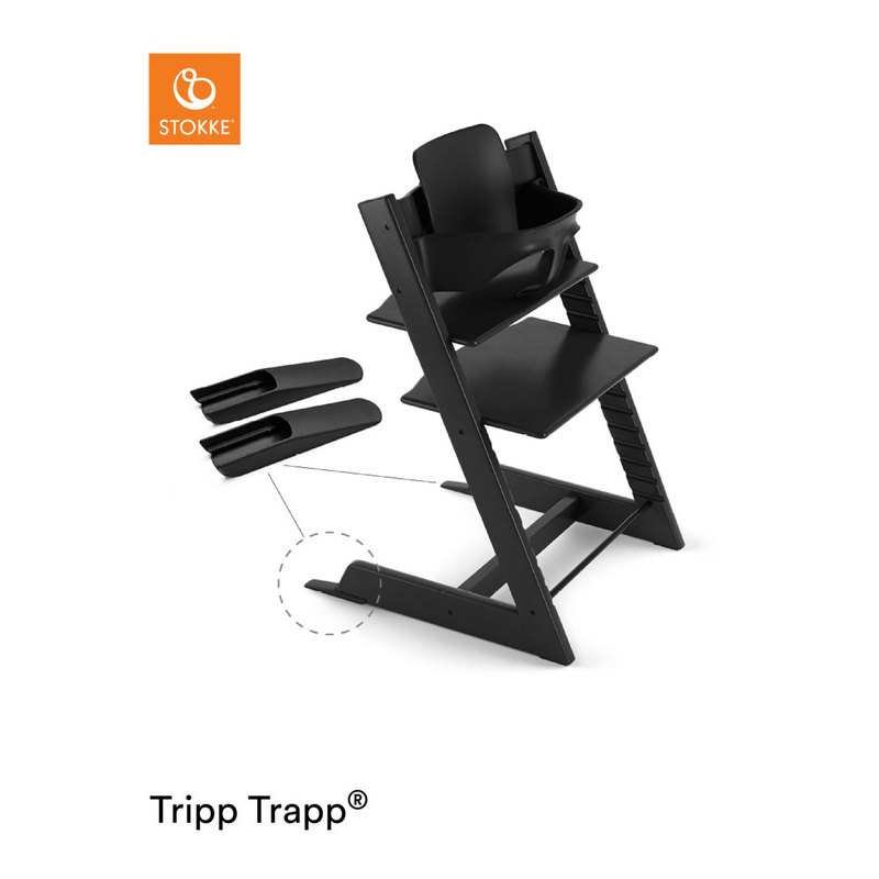 Kit baby set pour chaise haute Tripp Trapp noir Stokke