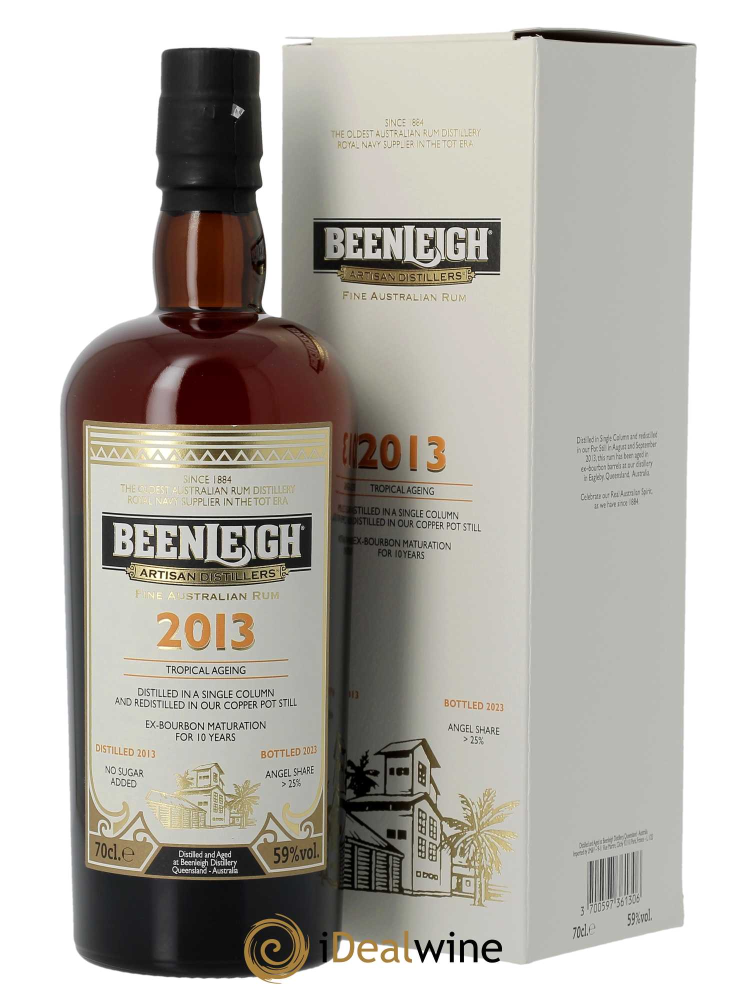 Rhum Beenleigh 10 ans (70cl) 2013 - Lot de 1 Bouteille