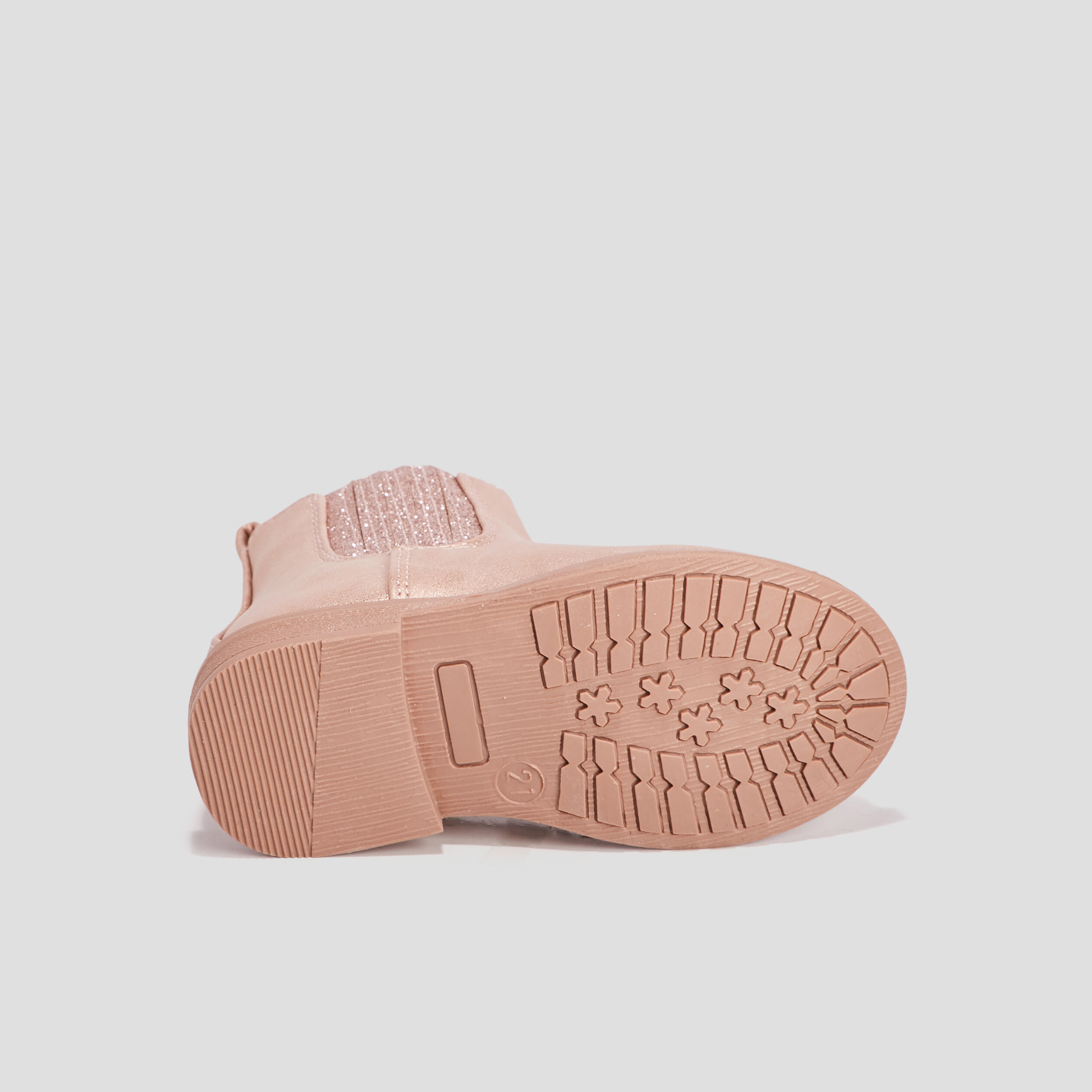 Bottines chelsea zippées rose bébé fille | La Halle