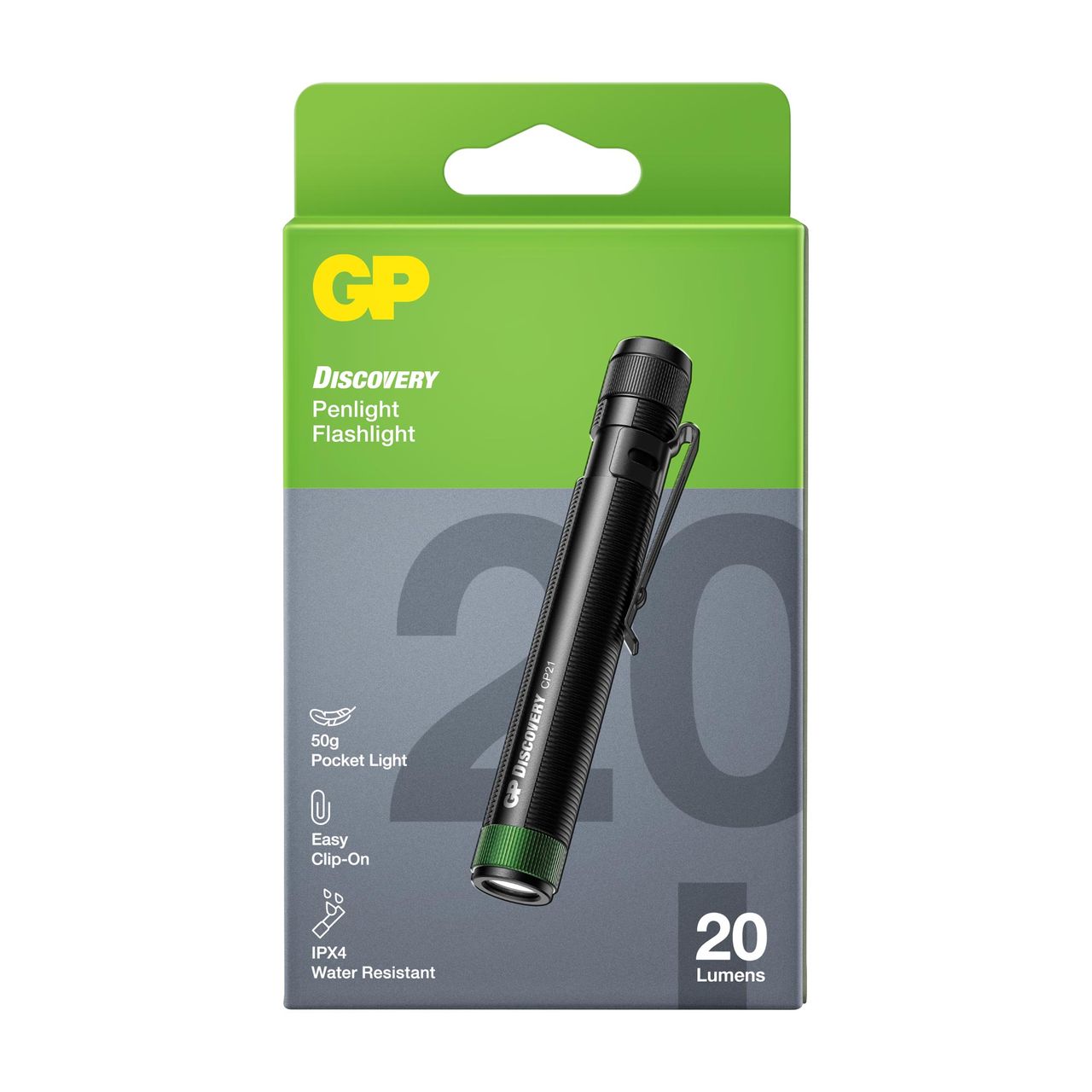 GP Battery Stiftleuchte / Cliptaschenlampe CP21