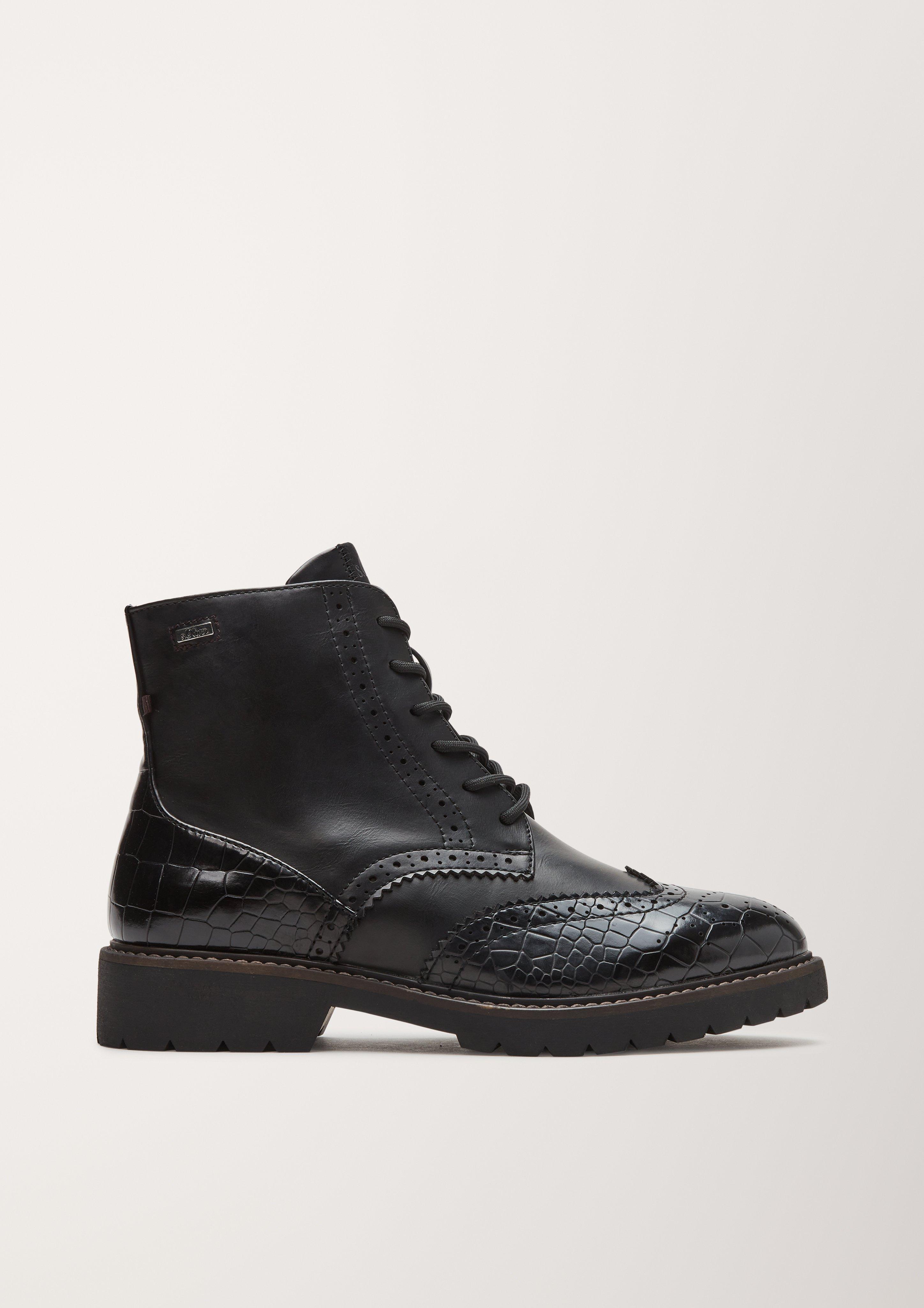 Brouge-Boots in Leder-Optik  101.107.101.25247-039