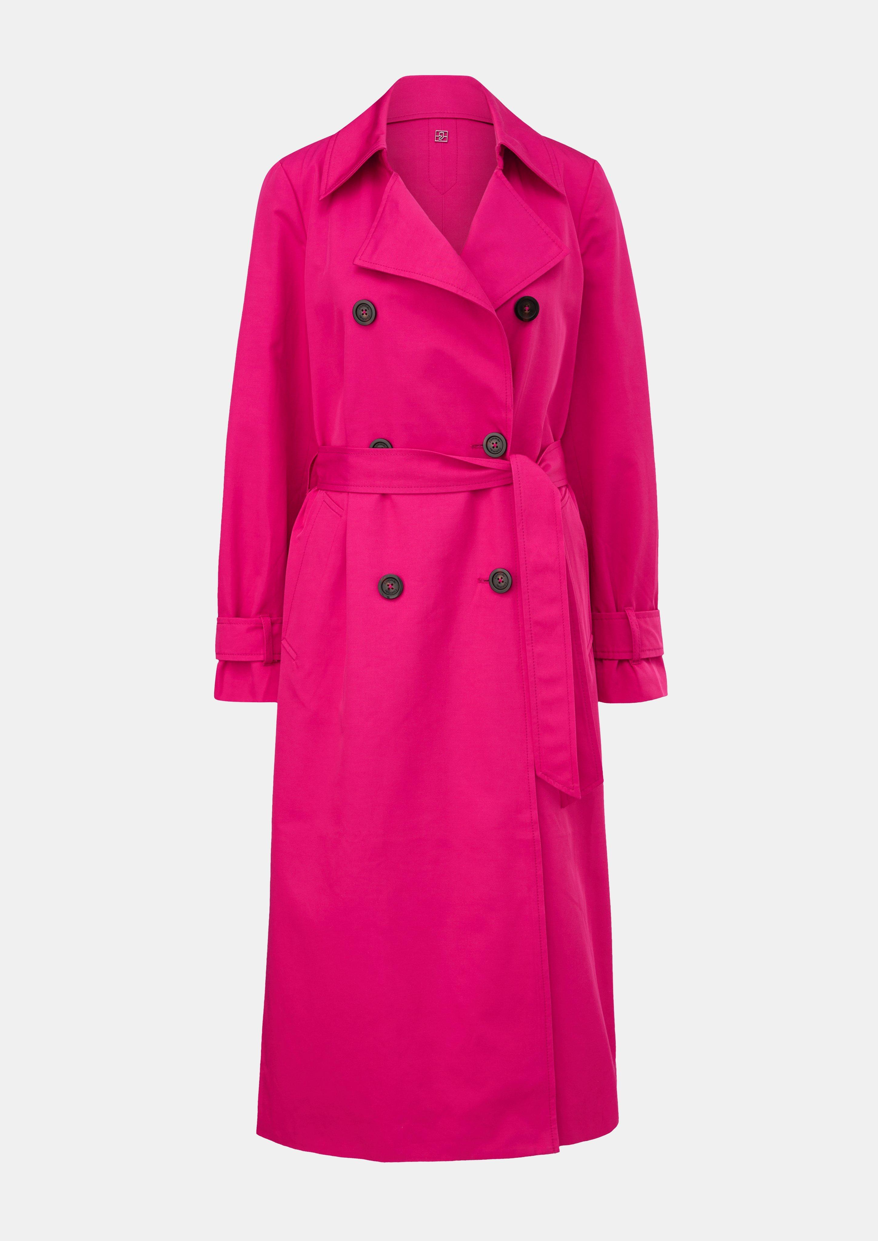 Trenchcoat mit Bindegürtel - pink