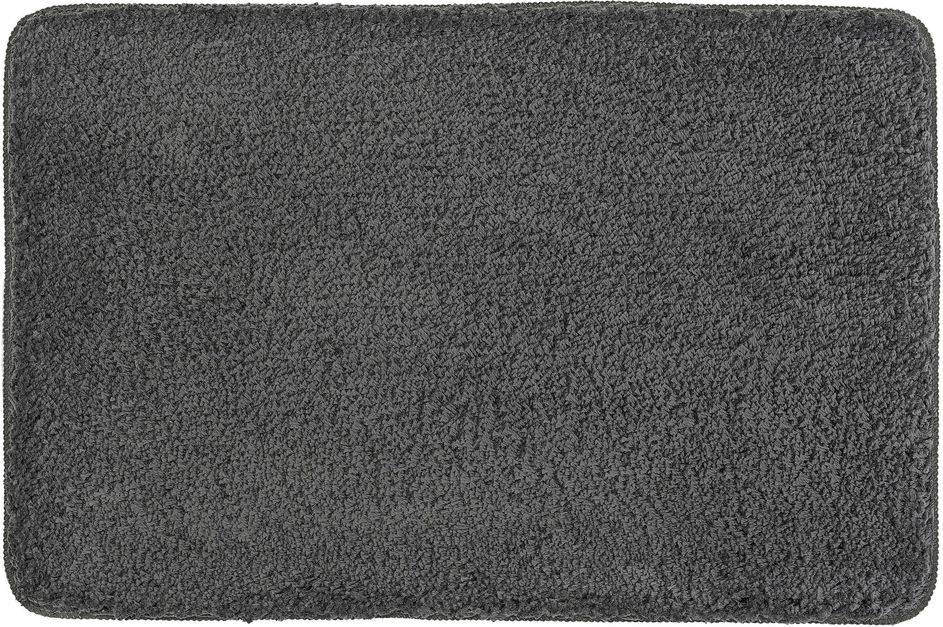Badematte Trend Kleine Wolke, Höhe 35 mm, rutschhemmend beschichtet, fußbodenheizungsgeeignet, schnell trocknend, Baumwolle, rechteckig, Badteppich, Uni Farben, waschbar