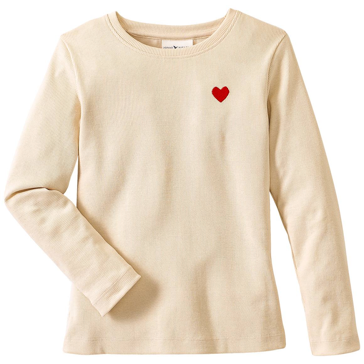 Mädchen Langarmshirt mit gerippter Struktur