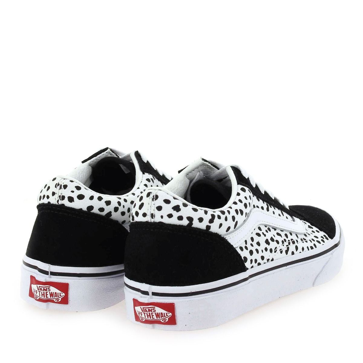 Vans  OLD SKOOL DALMATIAN KIDS - Noir blanc