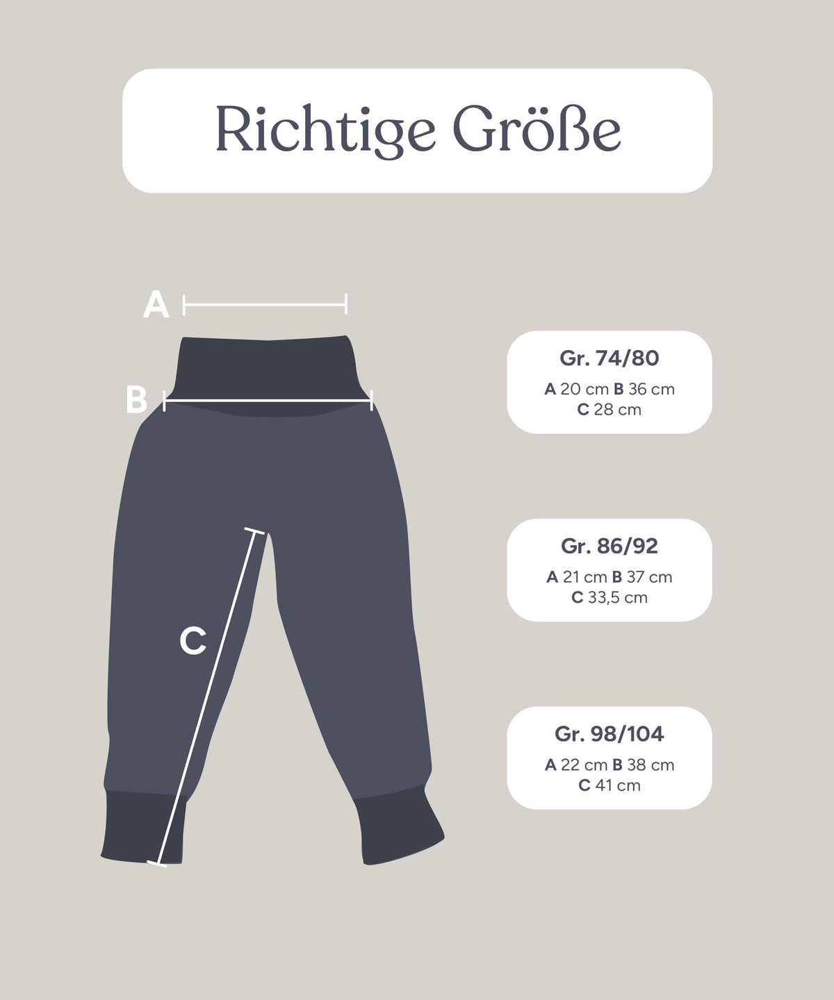 Walkhose mit Bündchen