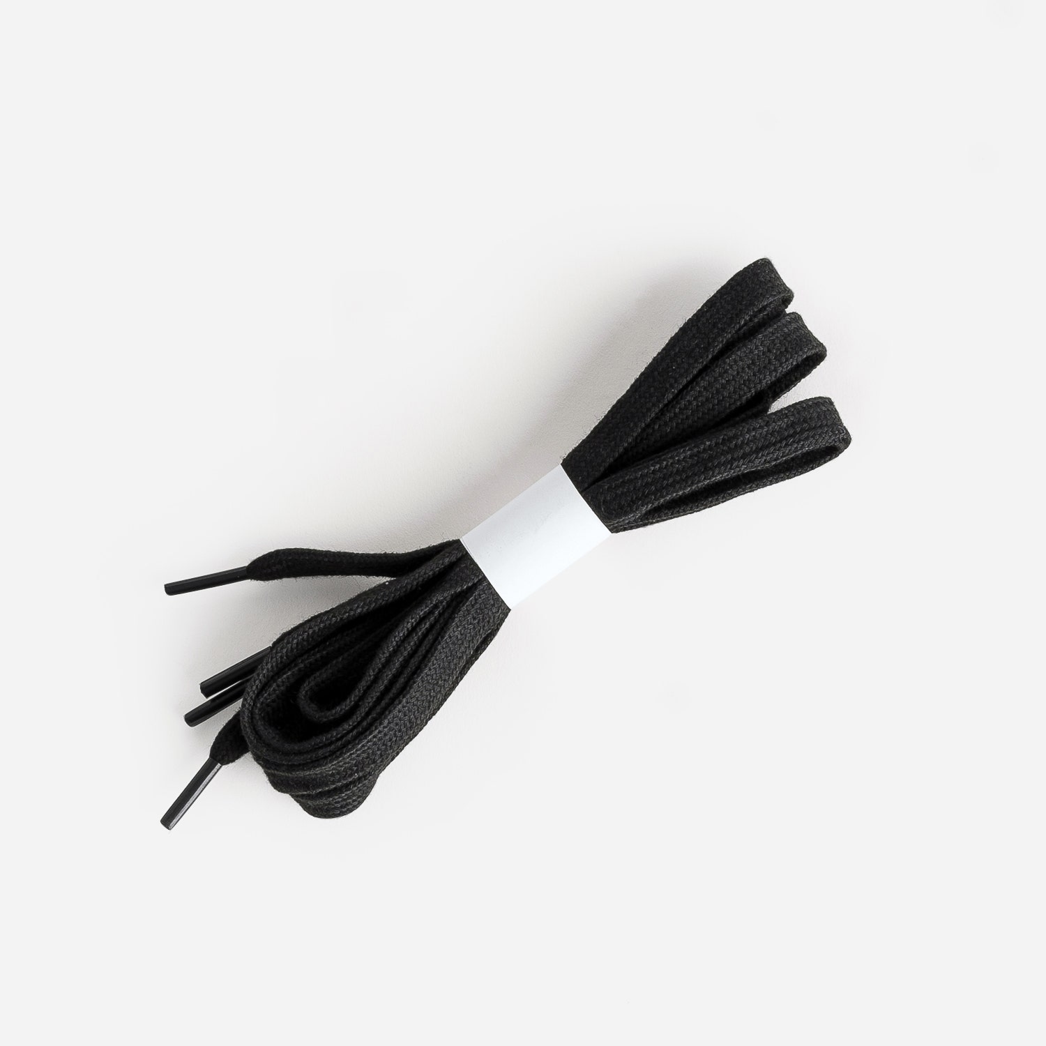 Lacets noirs plats