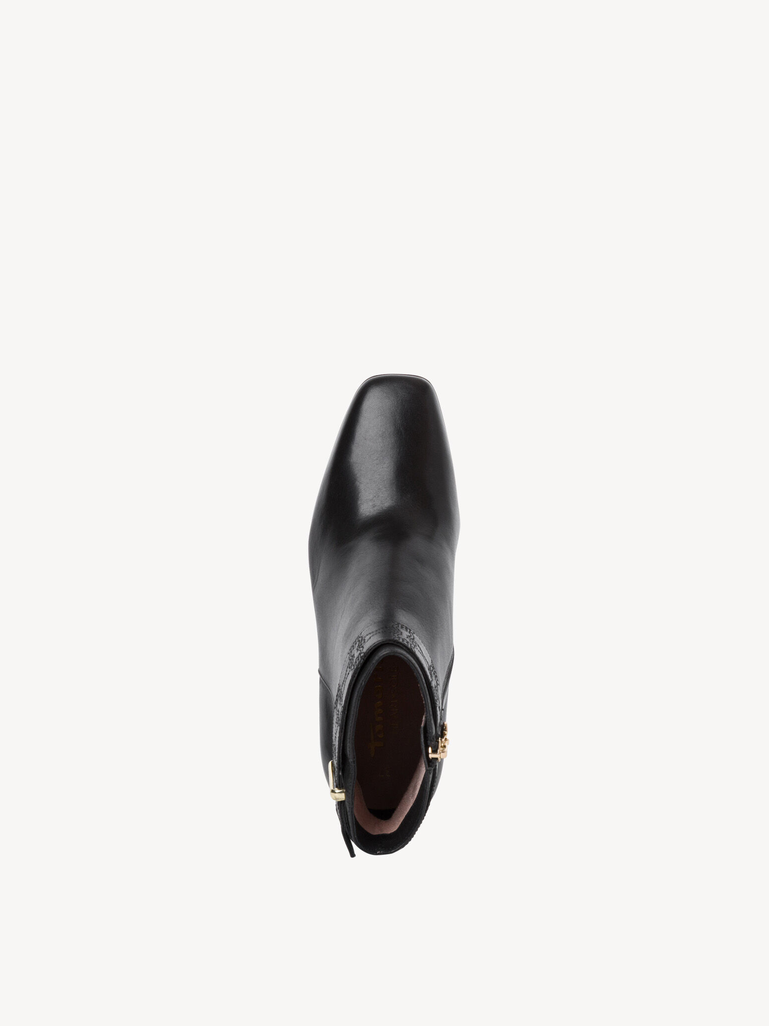Bottine en cuir - noir