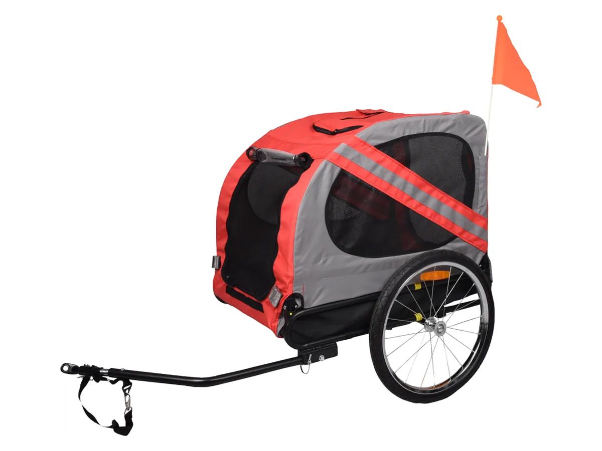 Flamigo Doggy Liner Juliette Red Hundefahrradanhänger