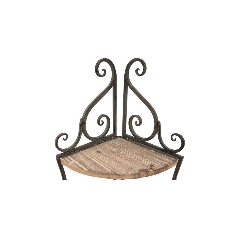 DanDiBo Eckregal Eckregal Bücherregal mit 4 Ablagen Regal Malega 12061 aus Metall und Holz 145 cm Badregal Aufbewahrungsregal Leiterregal, Komplett zusammenklappbar