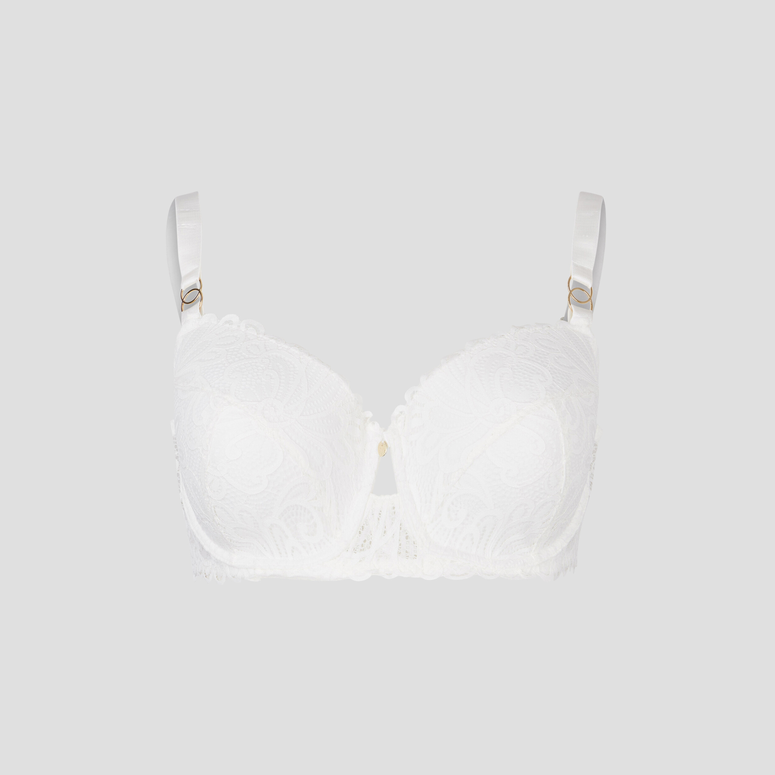 Soutien-gorge emboîtant dentelle blanc femme grande taille | La Halle