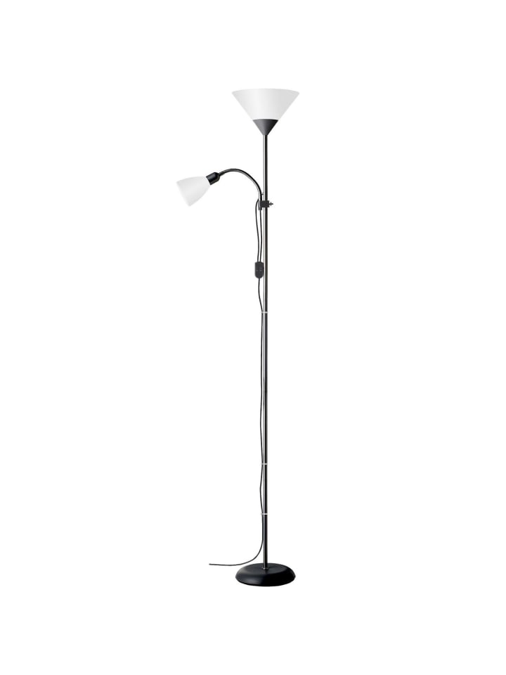 Brilliant Deckenfluter mit Lesearm Spari ⌀ 25 cm in schwarz/weiß günstig kaufen onesize
