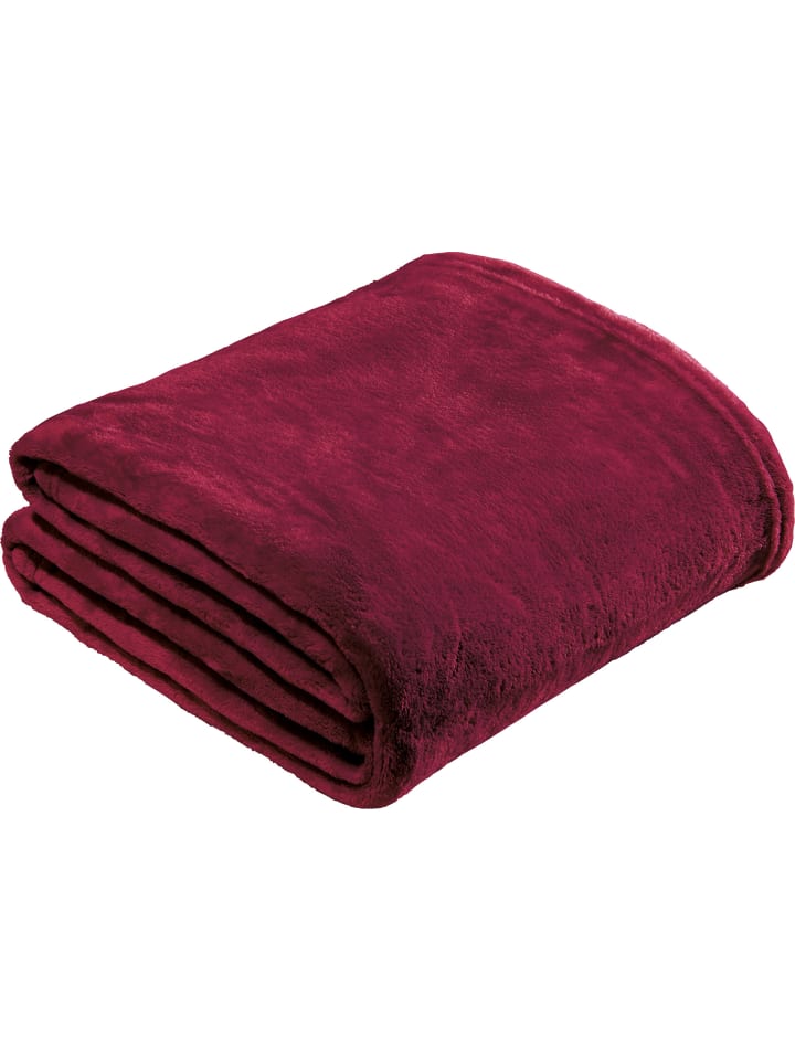 REDBEST Fleece, Microfaser Wohndecke Amarillo in bordeaux günstig kaufen