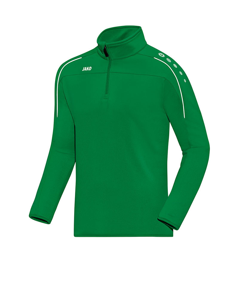 Jako Classico Ziptop Grün Weiss F06
