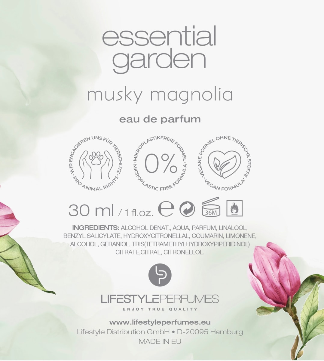 Musky magnolia Eau de Parfum, 30 ml