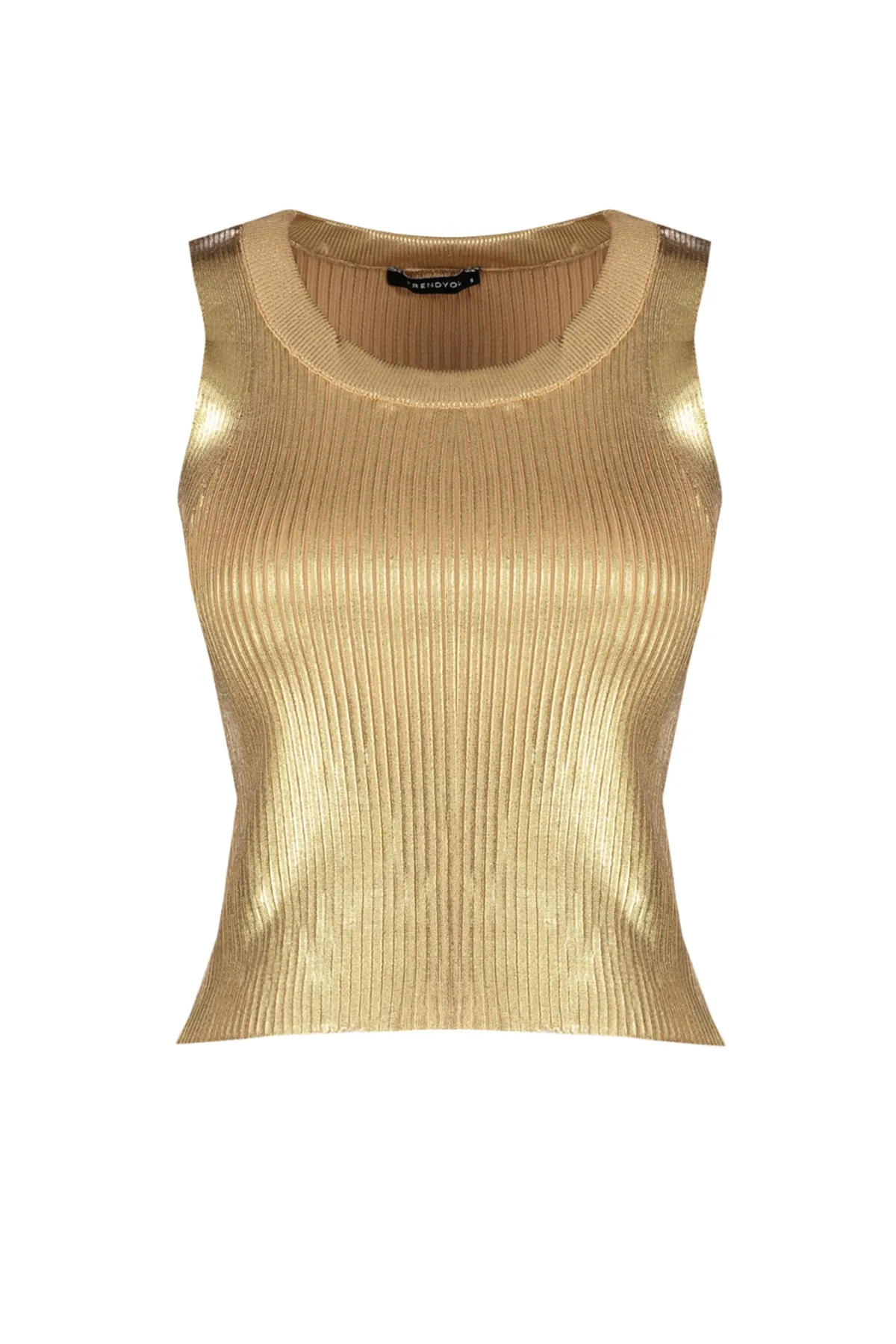 Trendyol Collection  Blattgold-Strickbluse TWOSS23BZ00693