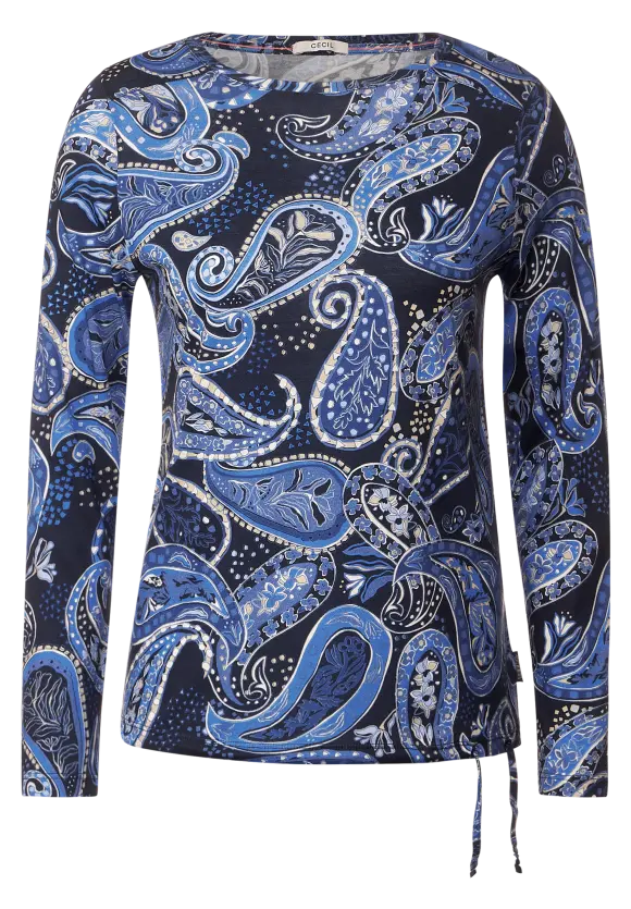 CECIL Paisley Langarmshirt