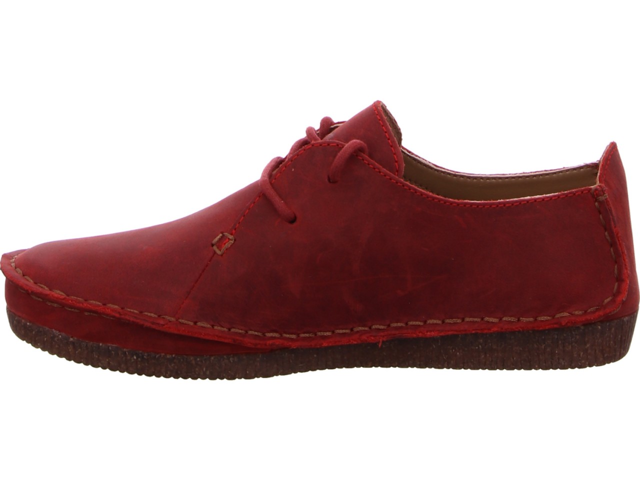 CLARKS Freizeit Schnürer rot Janey Mae