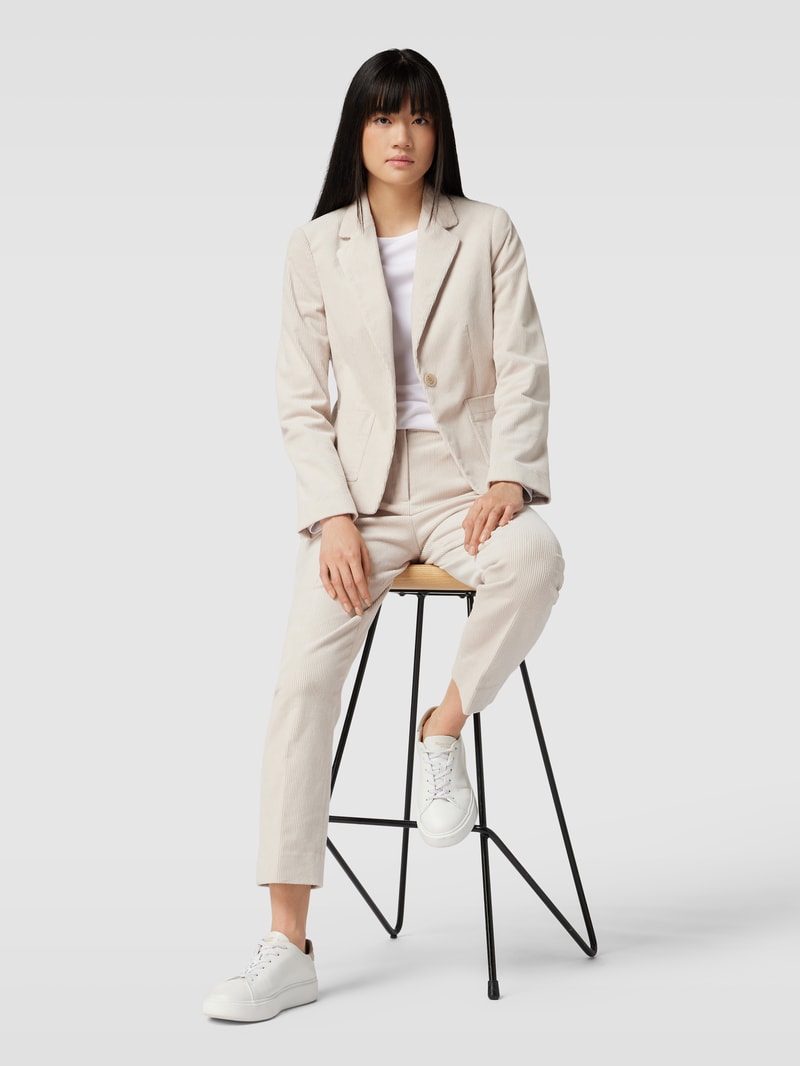 Blazer mit Reverskragen in ecru