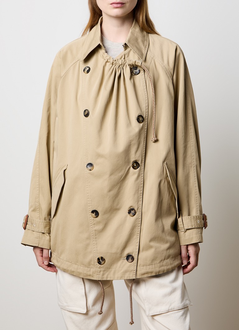 Isabel Marant  Dusika double-breasted trenchcoat van biologisch katoen