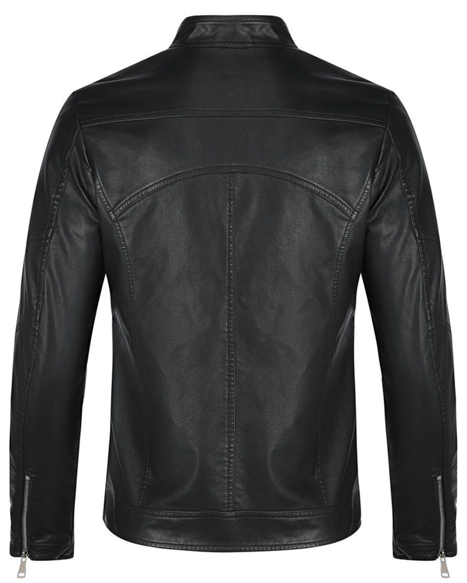 Allthemen Lederjacke PY08-01 mit Stehkragen