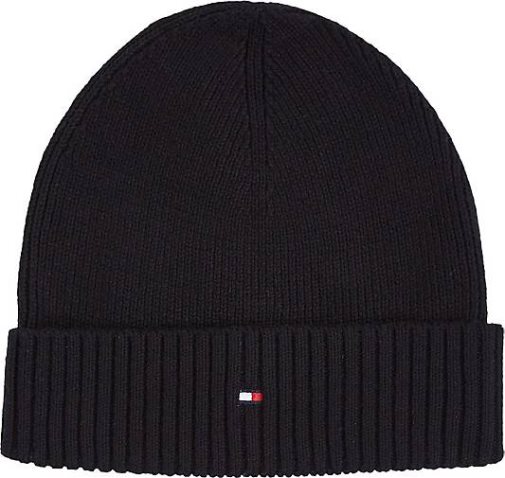 TOMMY HILFIGER Herren Strickmütze ESSENTIAL FLAG BEANIE
