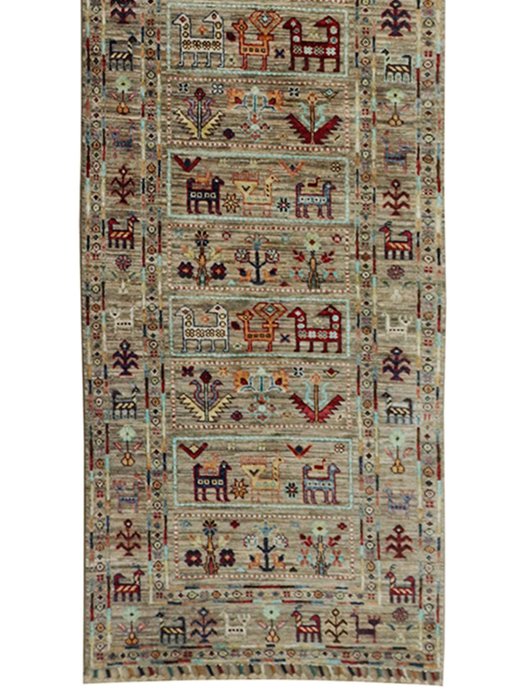 Chobi Schal ca. 83 x 302 cm, Unikat / Einzelstück