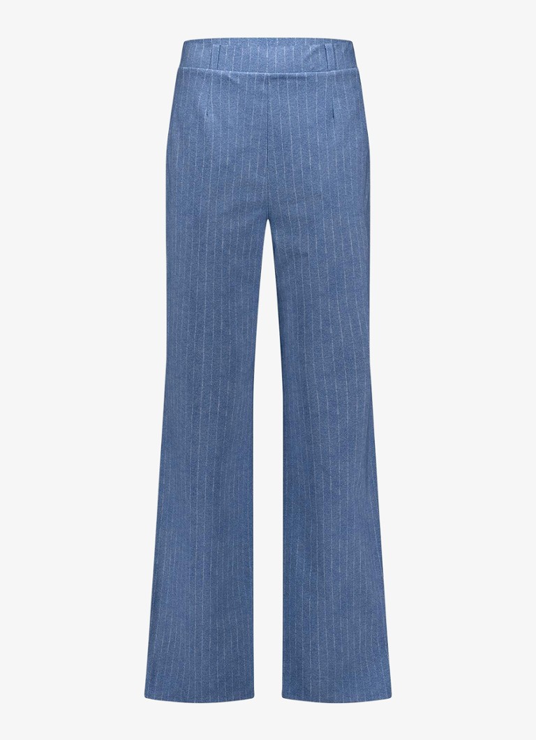 Pantaloni cu talie înaltă și croială largă, cu dungi, Nanet, de la Studio Anneloes.