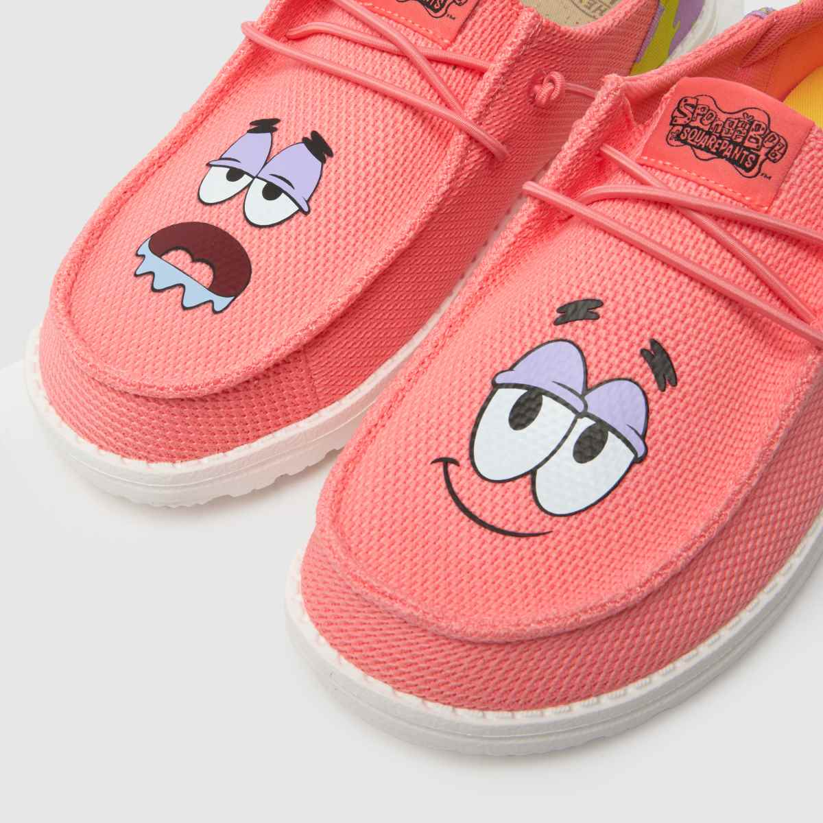 HEYDUDE – Wendy Funk Svampbob – Rosa, flerfärgade sneakers